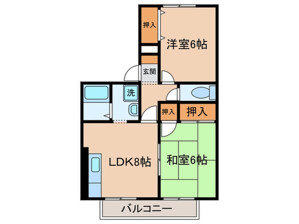 クレ－ル西山の物件間取画像